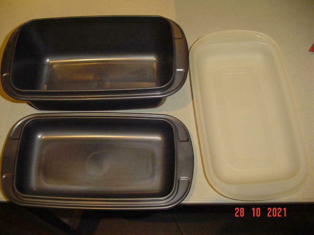 Tupperware Ultra Pro bakvorm 1,9 l met deksel 0,8 l ex demo, Ophalen of Verzenden, Zo goed als nieuw