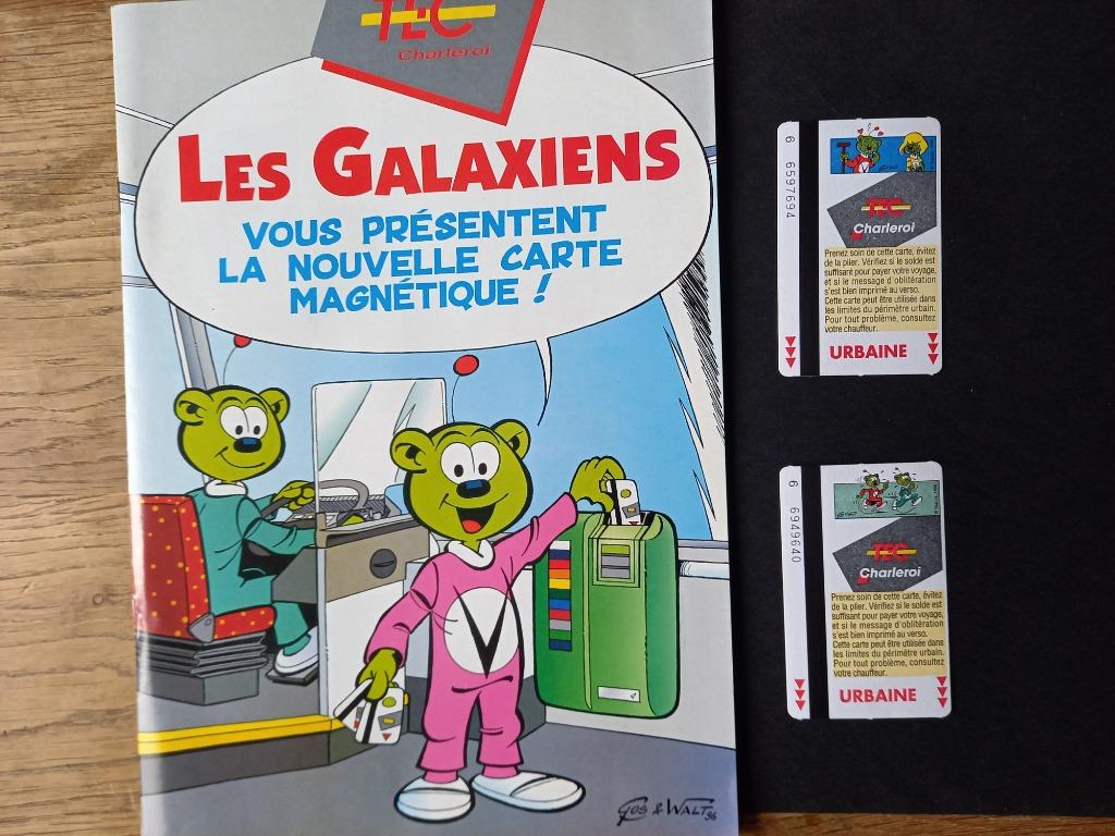 BD pub Galaxiens+15 cartes de transport BD (23 séries dispo), Enlèvement, Comme neuf