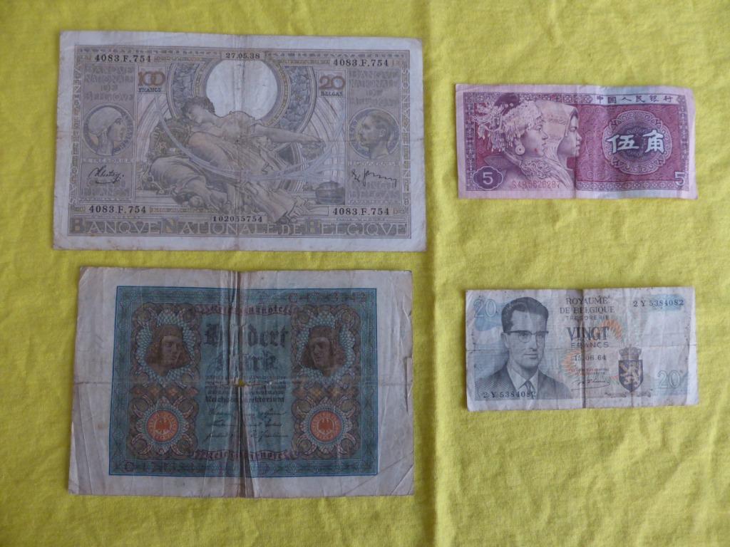 4 Bankbiljetten, Ophalen of Verzenden, Bankbiljetten