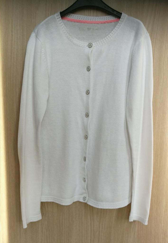 Mooie witte gilet - Lisa Rose - maat 152 (als NW!), Meisje, Trui of Vest, Ophalen of Verzenden, Zo goed als nieuw
