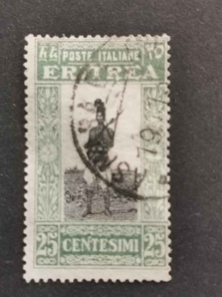 Érythrée italienne 1930 - Soldat askari - uniforme militaire, Enlèvement ou Envoi, Autres pays, Affranchi