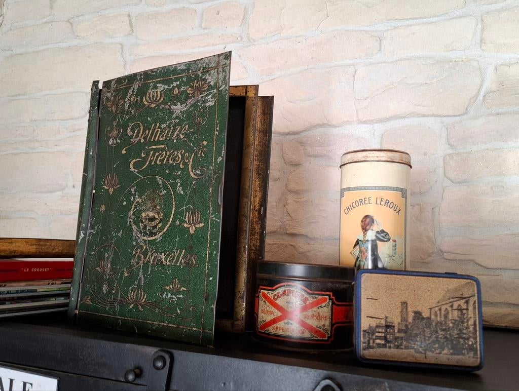 Delhaize frères et Cie, ca. 1900 blikken doos, Antiek en Kunst, Curiosa en Brocante, Ophalen