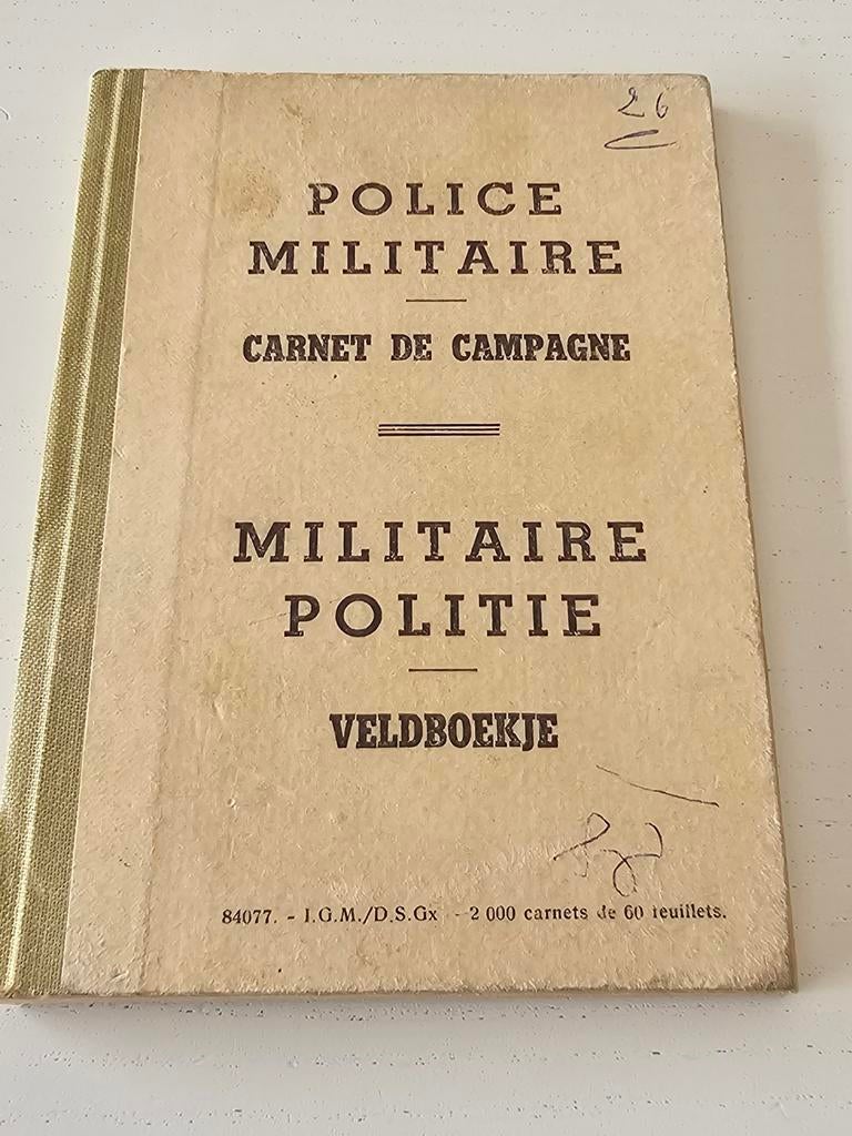 Militaire politie veldboekje, Enlèvement ou Envoi