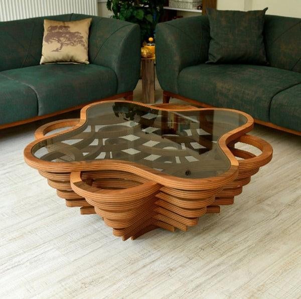 Papella Design -  magnifique table basse nuage, Maison & Meubles, Tables | Tables de salon, Verre