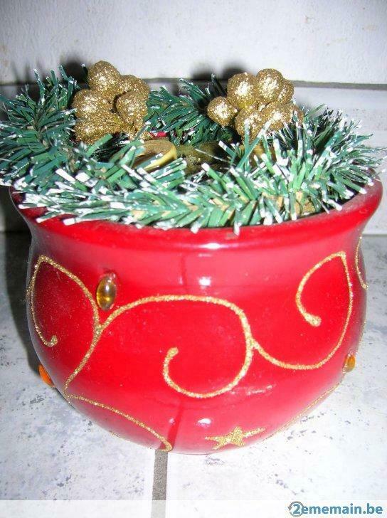 Pot de fleurs pour décoration de Noël, Utilisé