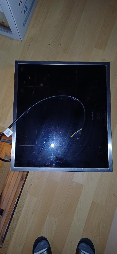 Bosch inbouw inductiekookplaat 56 x 49, Elektronische apparatuur, Kookplaten, Ophalen, Gebruikt, 4 kookzones, Inbouw