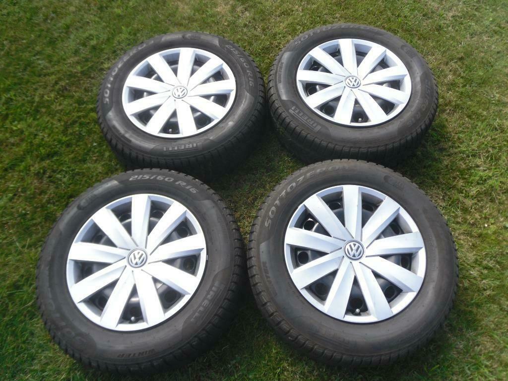 Winterbanden Pirelli VW Passat bwj 2016 5x112 16inch 7,5mm, Auto-onderdelen, Banden en Velgen, Ophalen, 16 inch, Winterbanden