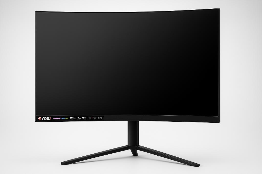 Écran PC Gaming MSI 24 pouces curved, Gaming, MSI, Moins de 1 ms, VA