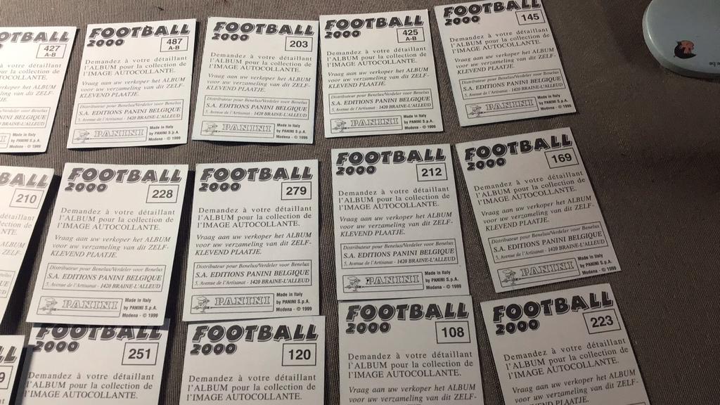 Panini football 2000 (d5b), Ophalen of Verzenden, Zo goed als nieuw, Poster, Plaatje of Sticker