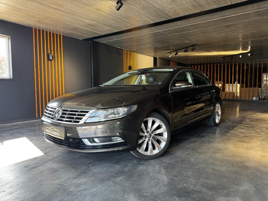 Volkswagen Passat CC 2.0 CR TDi BMT DSG | Xenon | Stoelverwa, Auto's, Euro 5, 139 g/km, Zwart, Bruin
