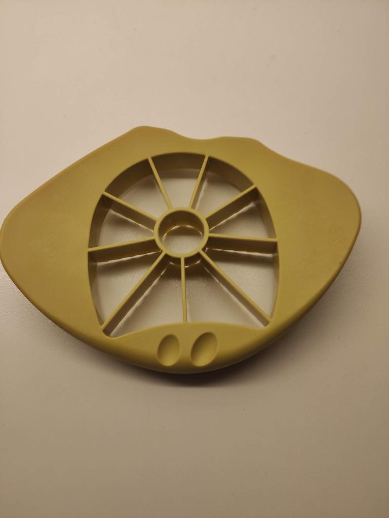 koziol Appelsnijder Tyler, kunststof, mosterdgroen, 13,5 x 8, Ophalen, Nieuw, Kunststof, Los bestek