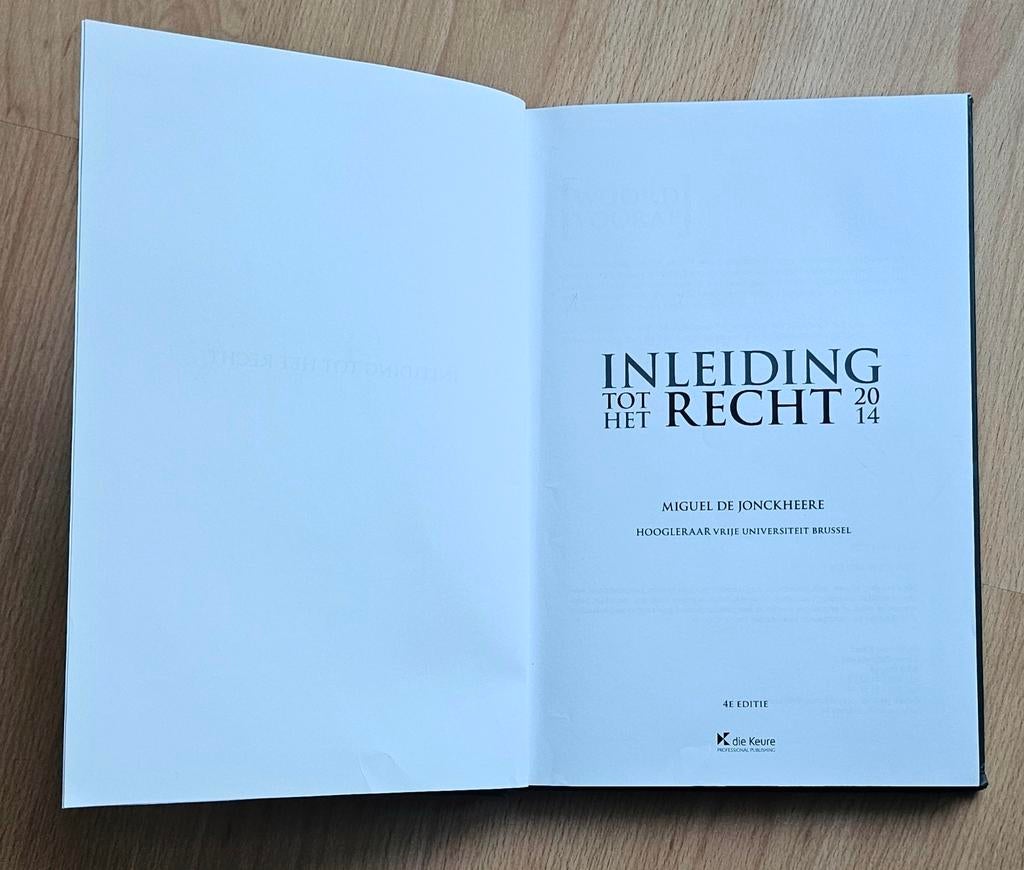 Inleiding tot het recht, Livres, Enlèvement