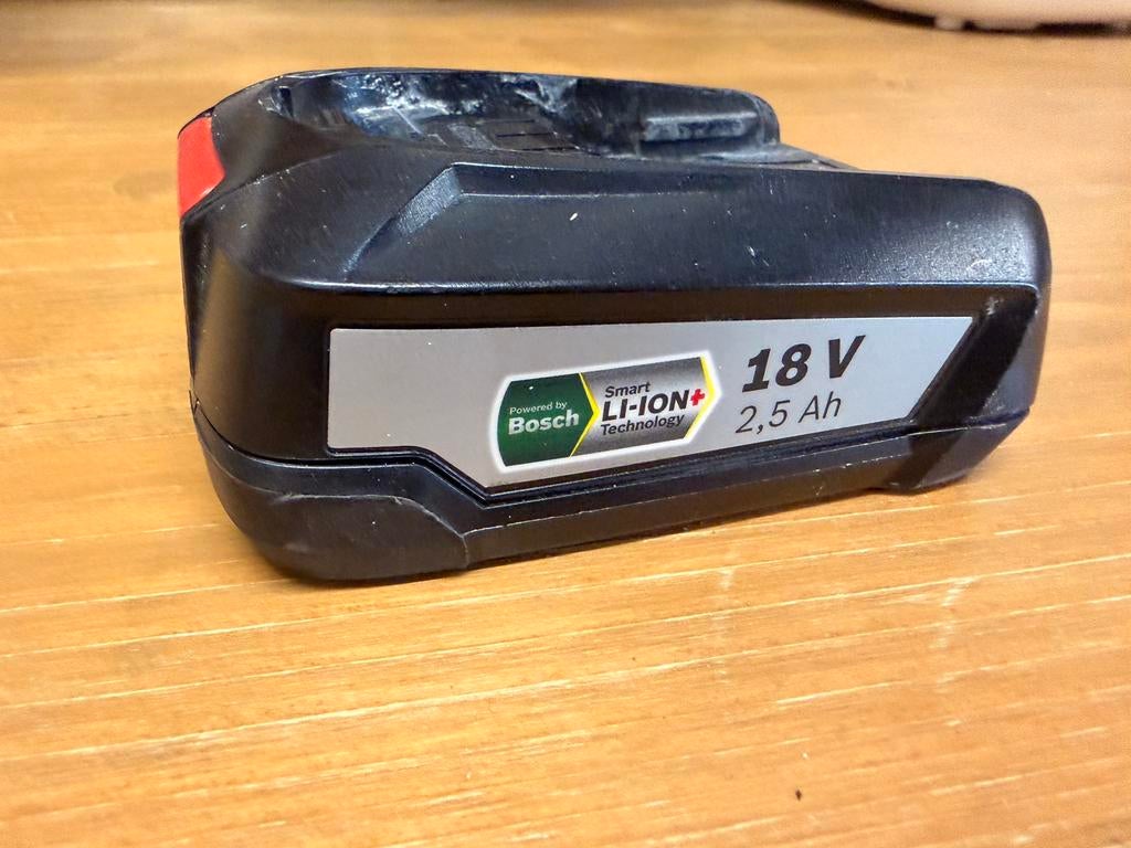 Batterie Bosch 18v 2,5ah, Enlèvement, Utilisé