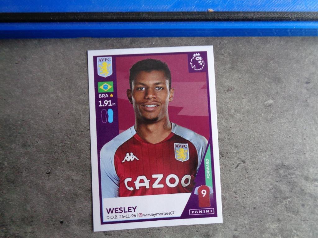 TOPPS voetbal sticker  WESLEY ex CLUB BRUGGE, Ophalen of Verzenden, Sticker