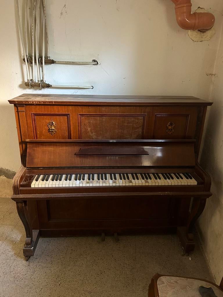 Piano  Steck bois, Brillant, Brun, Enlèvement, Utilisé