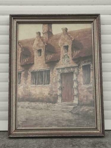 aquarelle signe georges lammers, Antiek en Kunst, Ophalen of Verzenden