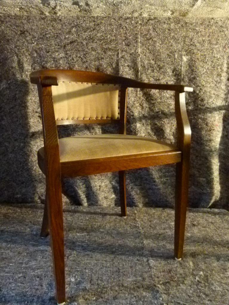 art deco eiken  stoel Stoelcker 20er jaren Bauhaus, Antiek en Kunst, Ophalen of Verzenden