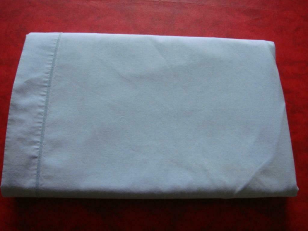 Drap plat bleu clair. Marque: "TERTIO". 1 personne., Maison & Meubles, Enlèvement ou Envoi, Comme neuf, Bleu
