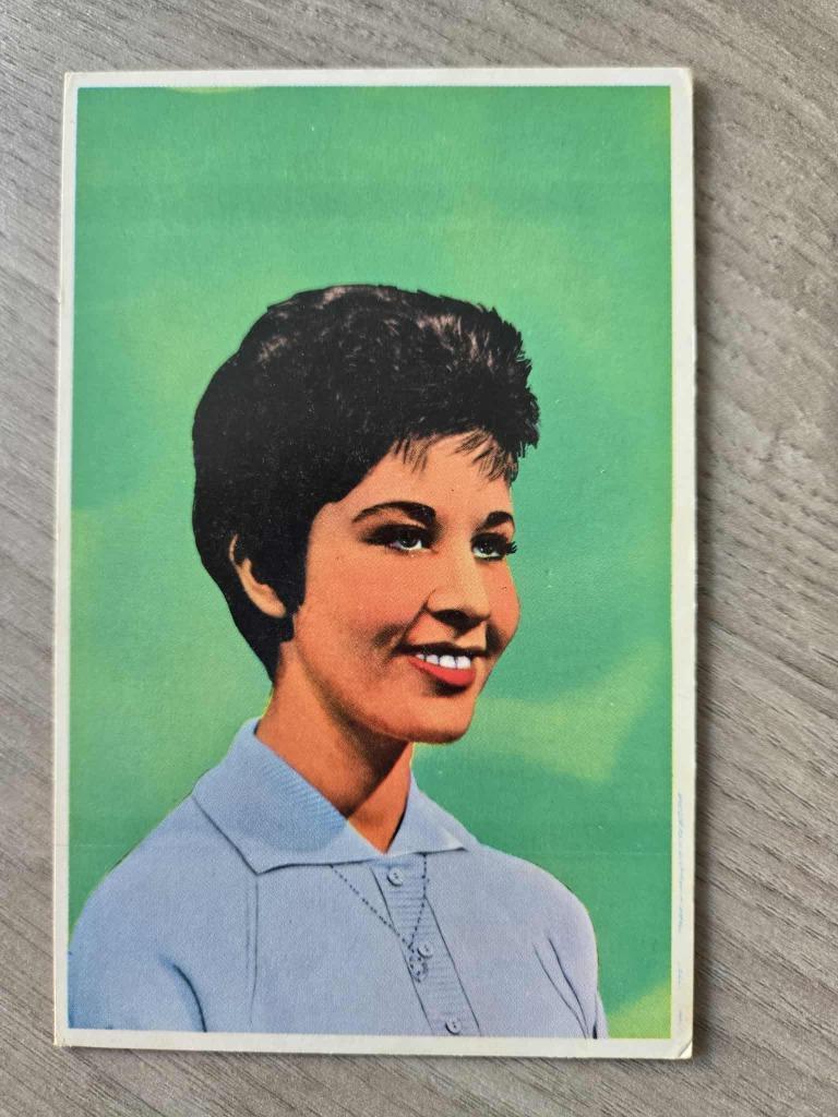 Helen Shapiro postkaart Confiserie Mauran, Verzenden, 1960 tot 1980, Zo goed als nieuw, Prent