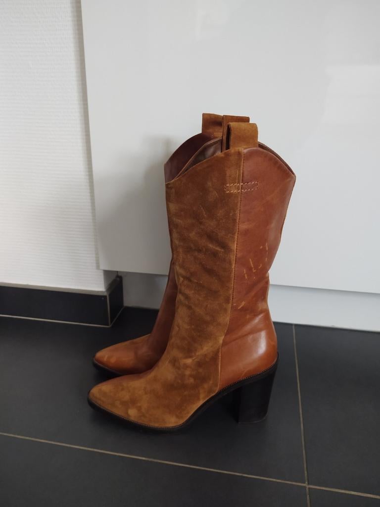Janet&Jenet laarzen., Kleding | Dames, Schoenen, Hoge laarzen, Bruin, Ophalen of Verzenden, Janet&janet