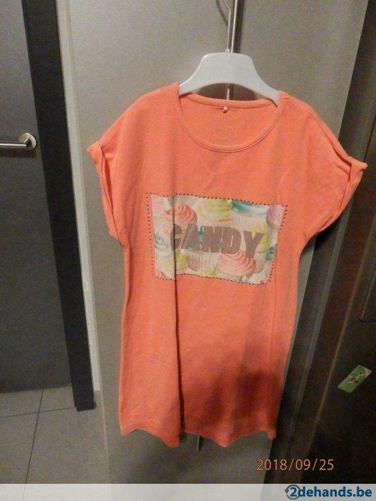 Name It: Roos kleedje Candy maat 122-128, Ophalen of Verzenden, Gebruikt, Meisje, Jurk of Rok