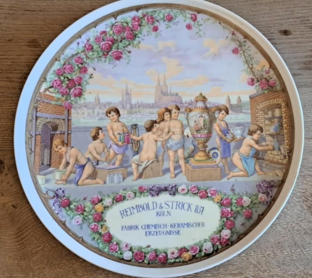 Plat porcelaine :"Rosenthal Selb-Bavaria"(REIMBOLD & STRICK), Antiquités & Art, Antiquités | Céramique & Poterie, Enlèvement ou Envoi