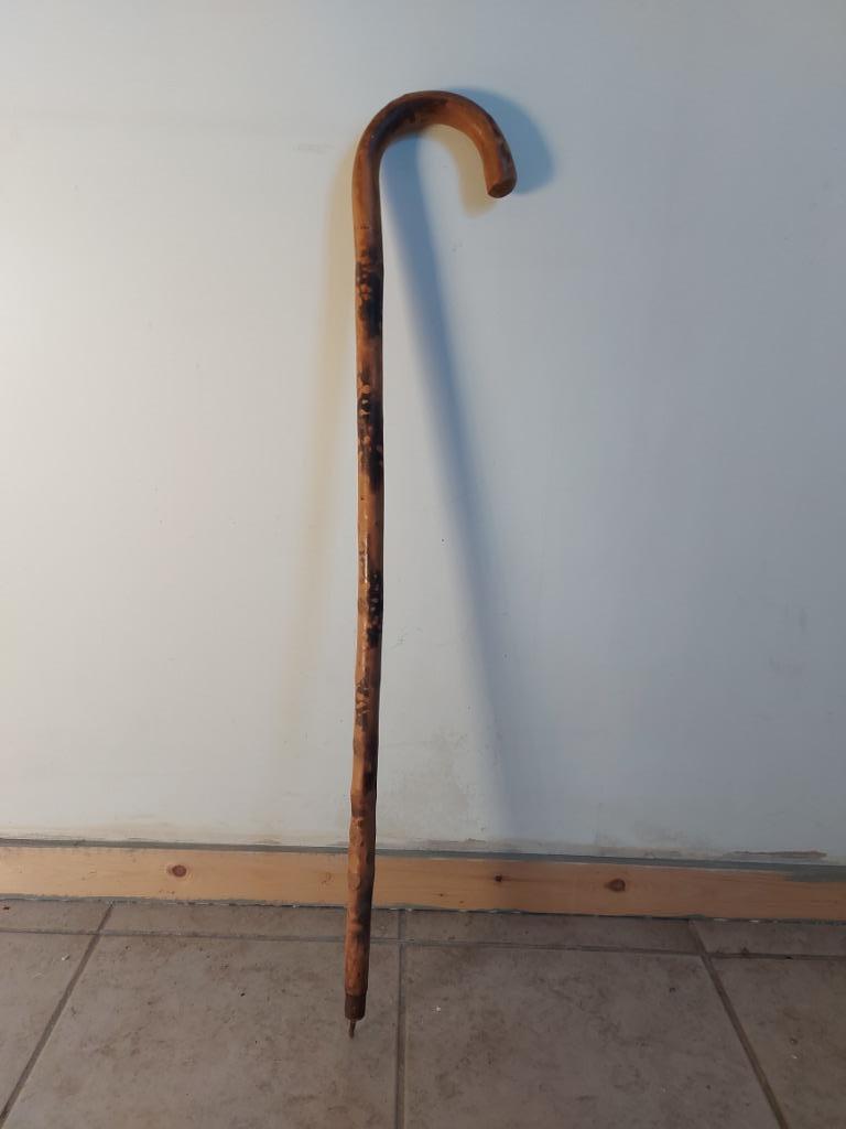 Houten wandelstok., Ophalen, Gebruikt