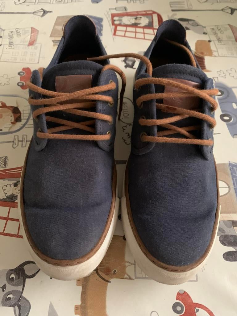 Gekleedde schoenen heren, Enlèvement ou Envoi, Chaussures à lacets, Comme neuf, Bleu