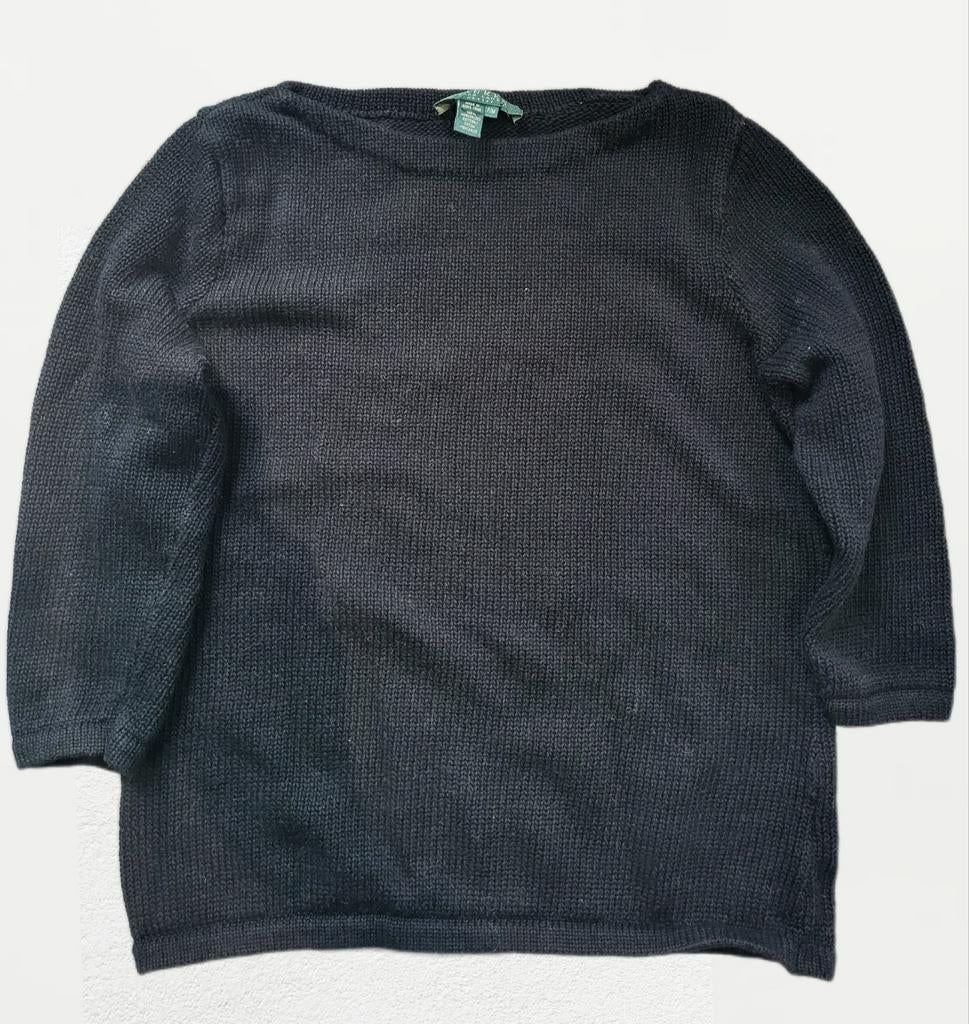 Pull femme Ralph Lauren – Noir – Manches 3/4, Taille 38/40 (M), Enlèvement ou Envoi, Comme neuf, Ralph Lauren