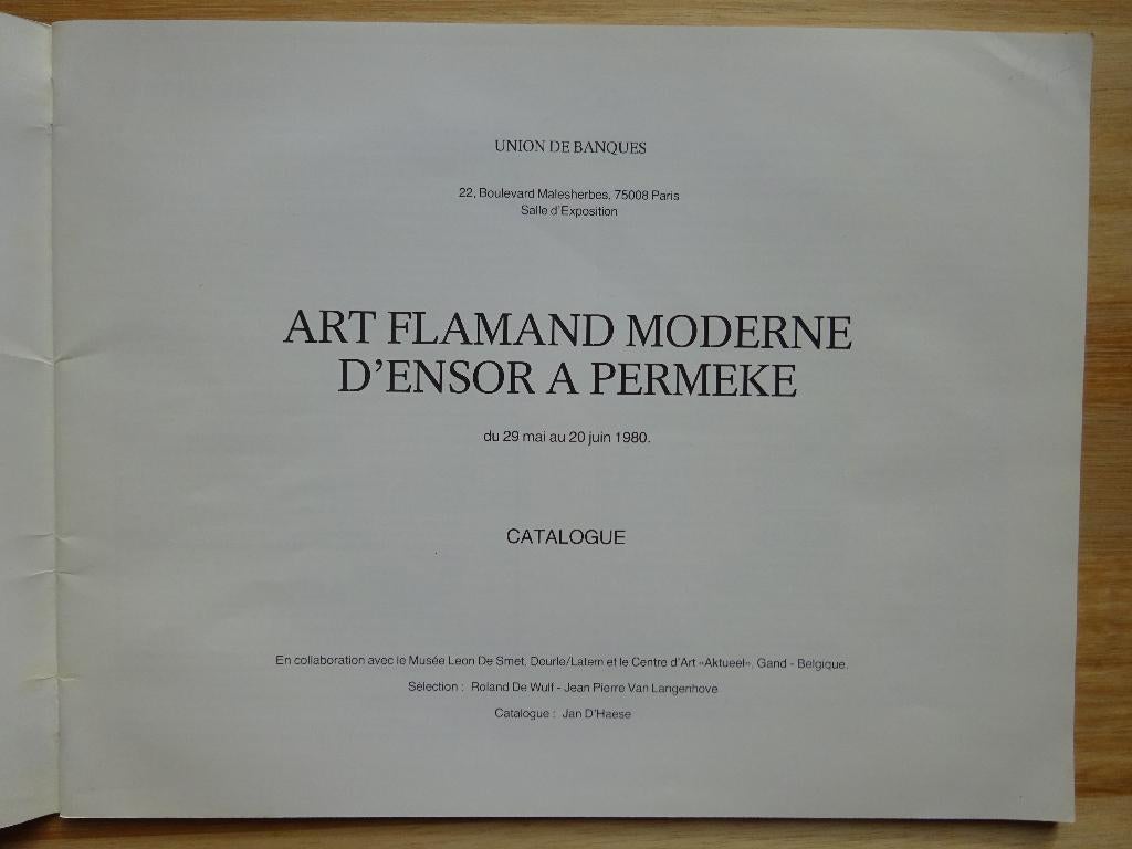 Art Flamand Moderne d'Ensor à Permeke 1980 Paris, Boeken, Kunst en Cultuur | Beeldend, Ophalen of Verzenden, Gelezen, Schilder- en Tekenkunst
