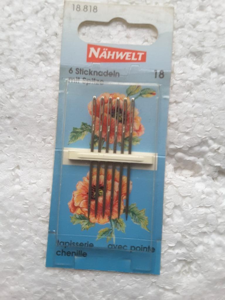 aiguille à coudre 50 mm tapisserie avec pointe 18818, Hobby & Loisirs créatifs, Enlèvement ou Envoi, Neuf