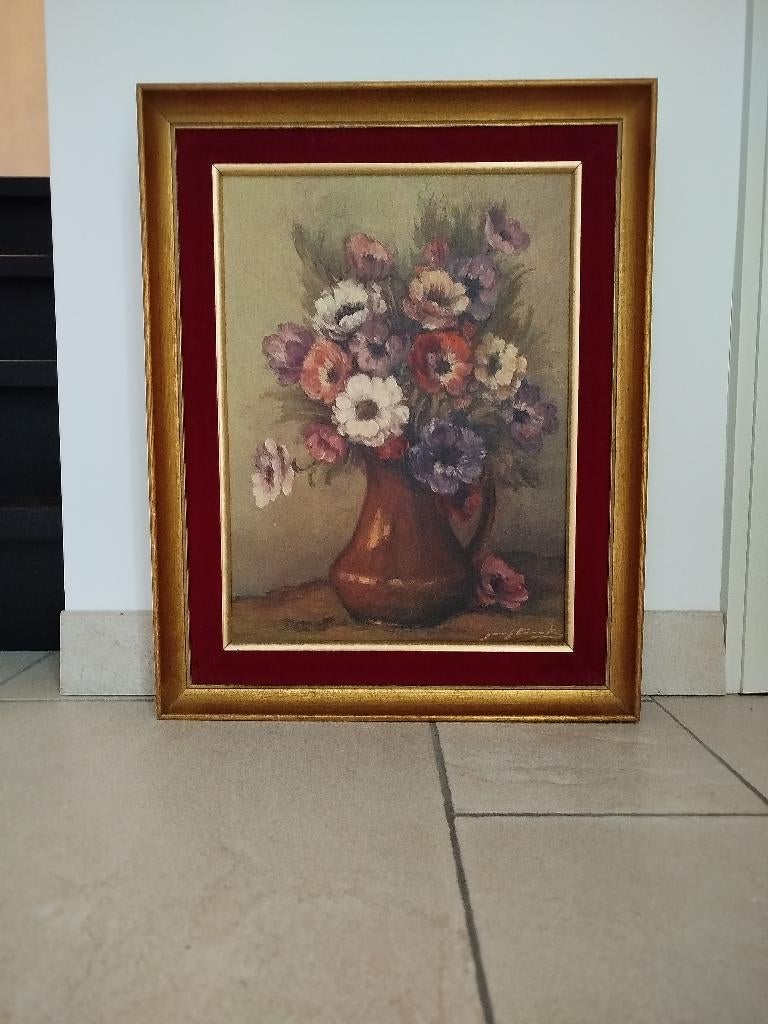 Stilleven bloemen, Antiek en Kunst, Ophalen