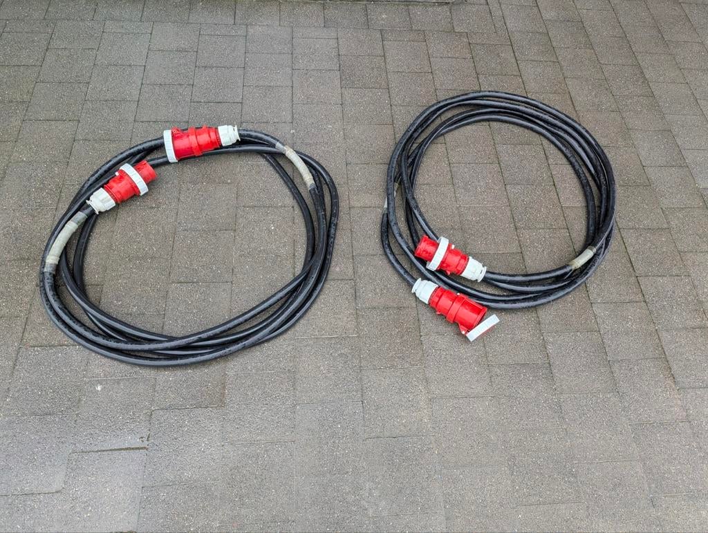 2x Kabel 63A - 10m - 5G16 - Prysmian/Fabriflex/Bals (IP67), Doe-het-zelf en Bouw, Elektriciteit en Kabels, Zo goed als nieuw, Kabel of Snoer