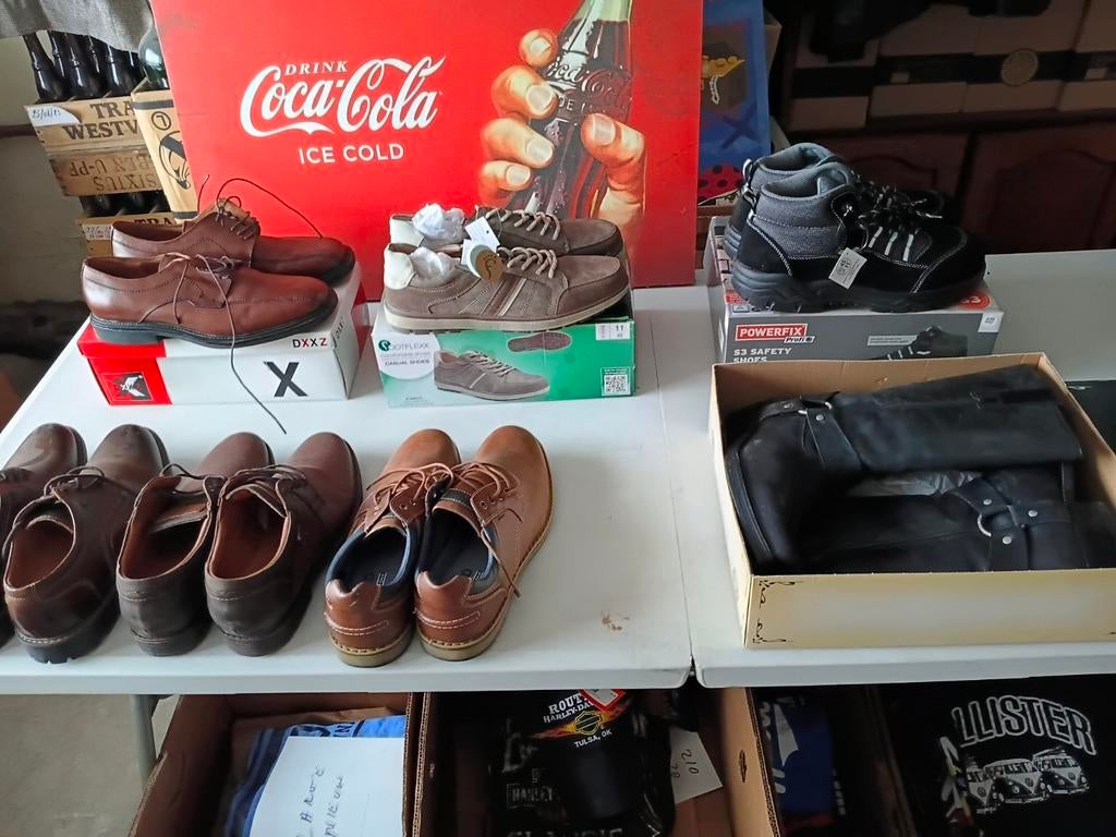 7 paar schoenen , cowboybotten , werkschoenen..., Kleding | Heren, Schoenen, Werkschoenen, Bruin, Ophalen