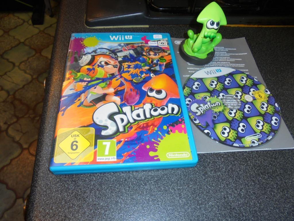WIIU Splatoon + Amiibo Inkling Squid (orig), Enlèvement ou Envoi, Utilisé, Aventure et Action, À partir de 7 ans