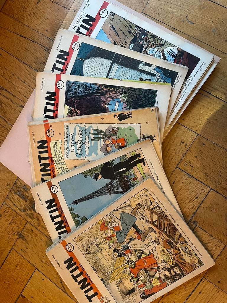 Journal Tintin 1848 - collection complète, Ophalen of Verzenden, Krant