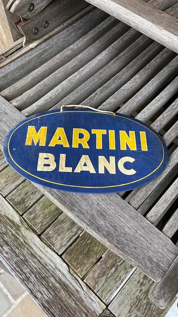 Assiette à martini en étain., Enlèvement ou Envoi, Comme neuf, Panneau publicitaire