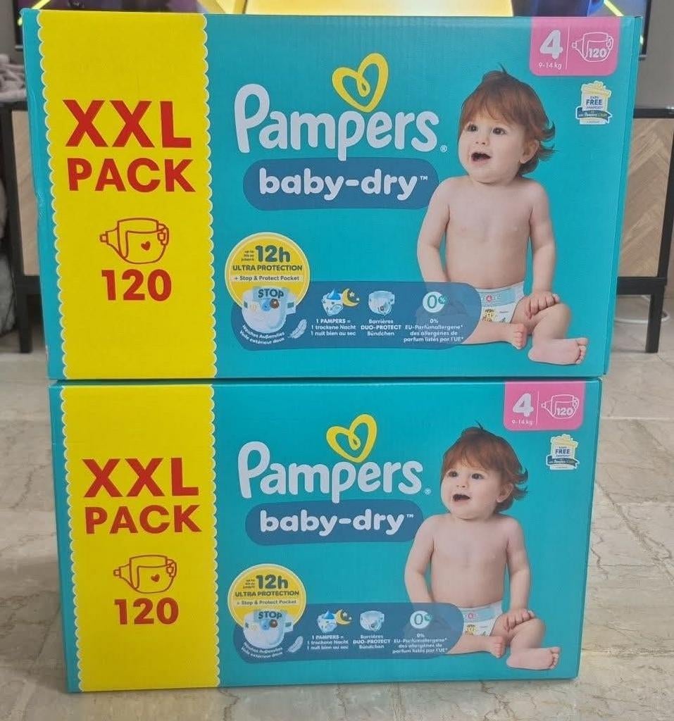 240 pampers Baby Dry, Kinderen en Baby's, Babykleding | Baby-zwemkleding, Ophalen
