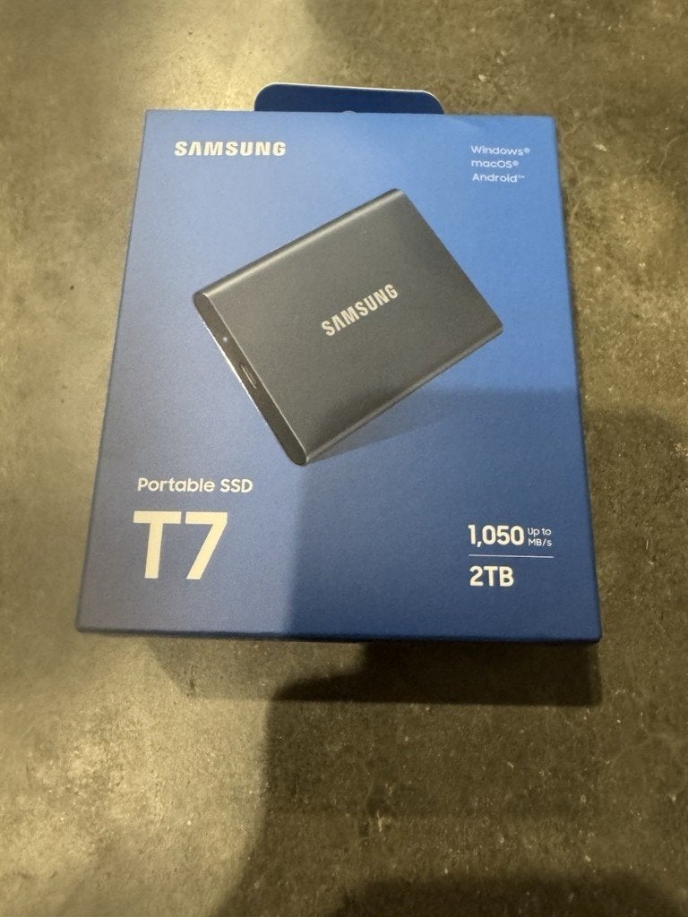 Samsung SSD T7 - 2 TB, Informatique & Logiciels, Disques durs, Neuf, Enlèvement ou Envoi, SSD, Externe