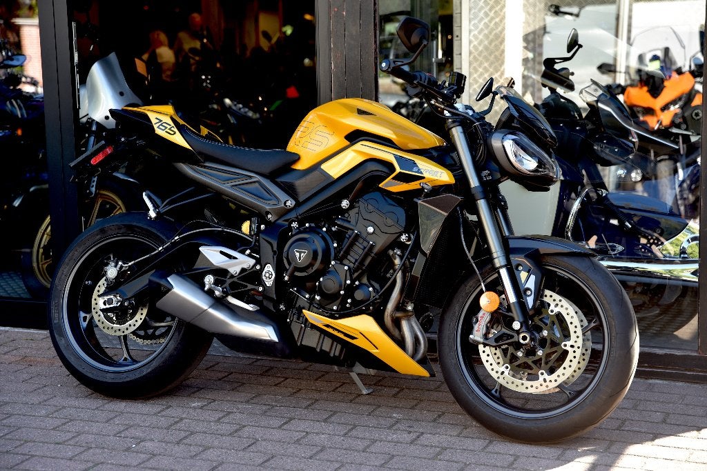 TRIUMPH 765 STREET TRIPLE RS ***MOTOVERTE.BE***, Motos, Entreprise, Occasion, 3 cylindres, 765 cm³