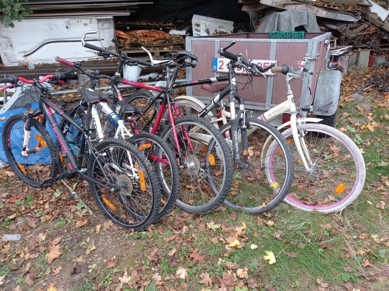 lot de 5 vélo, Vélos & Vélomoteurs, Enlèvement