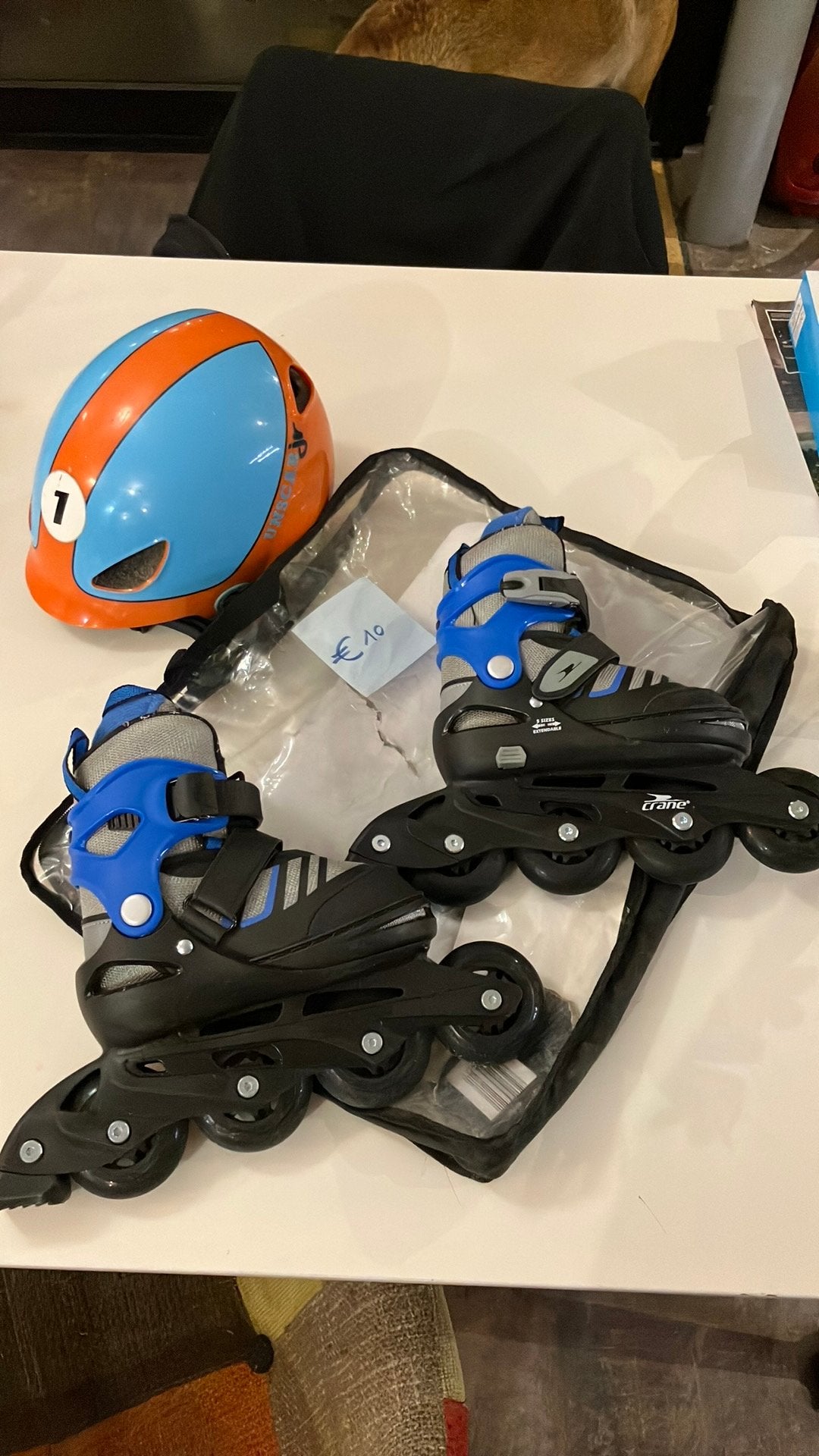 Ongebruikte skeelers 29-33 met helm, Sport en Fitness, Overige merken, Verstelbaar, Kinderen, Nieuw