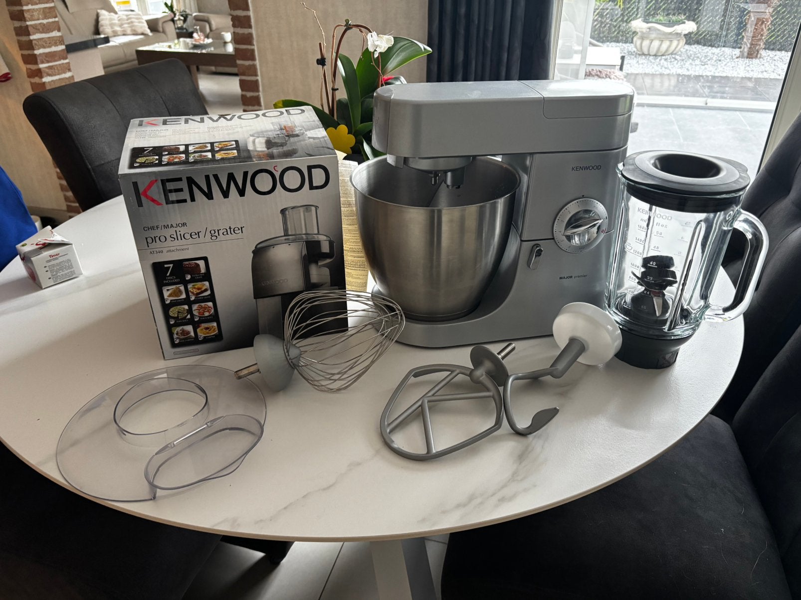 Kenwood Major premier., Elektronische apparatuur, 4 liter of meer, Ophalen, Zo goed als nieuw, 3 snelheden of meer