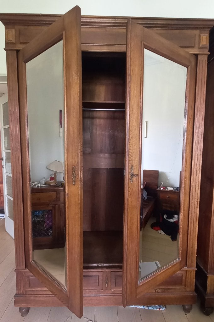 Garde-robe en bois, Maison & Meubles, 100 à 150 cm, Enlèvement, Utilisé, 200 cm ou plus