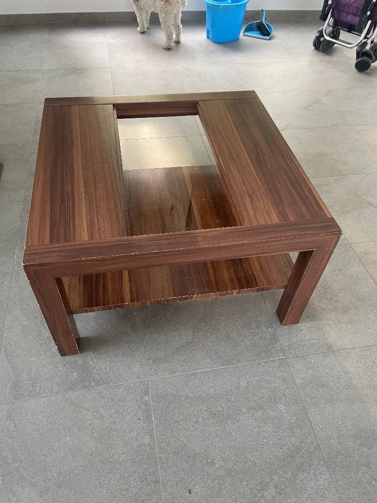 Table salon à donner bois, Chêne, Enlèvement, Utilisé, 50 à 100 cm