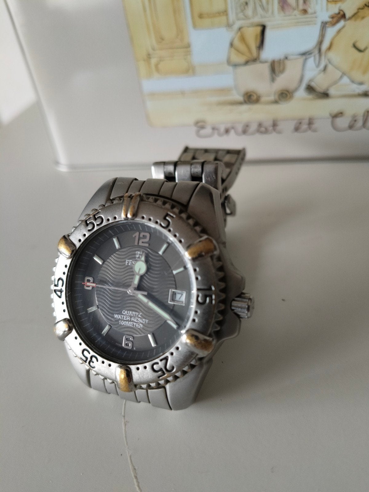 festina heren horloge, Handtassen en Accessoires, Ophalen of Verzenden