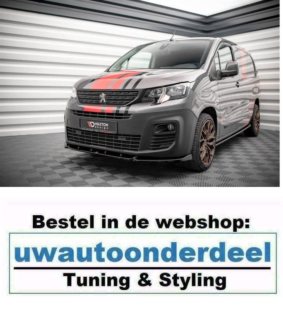 Maxton Design Spoiler Lip Splitter Voor Peugeot Partner Mk3, Verzenden