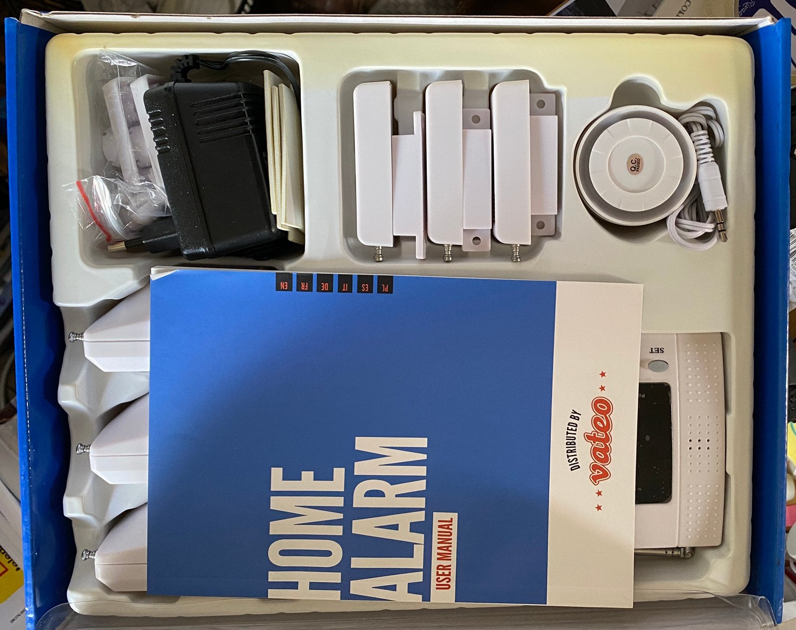 KIT D’ALARME SANS FIL VATEO COMPLET, JAMAIS UTILISÉ, D’ORIGI, Sans fil, Mouvement, Comme neuf, Système complet