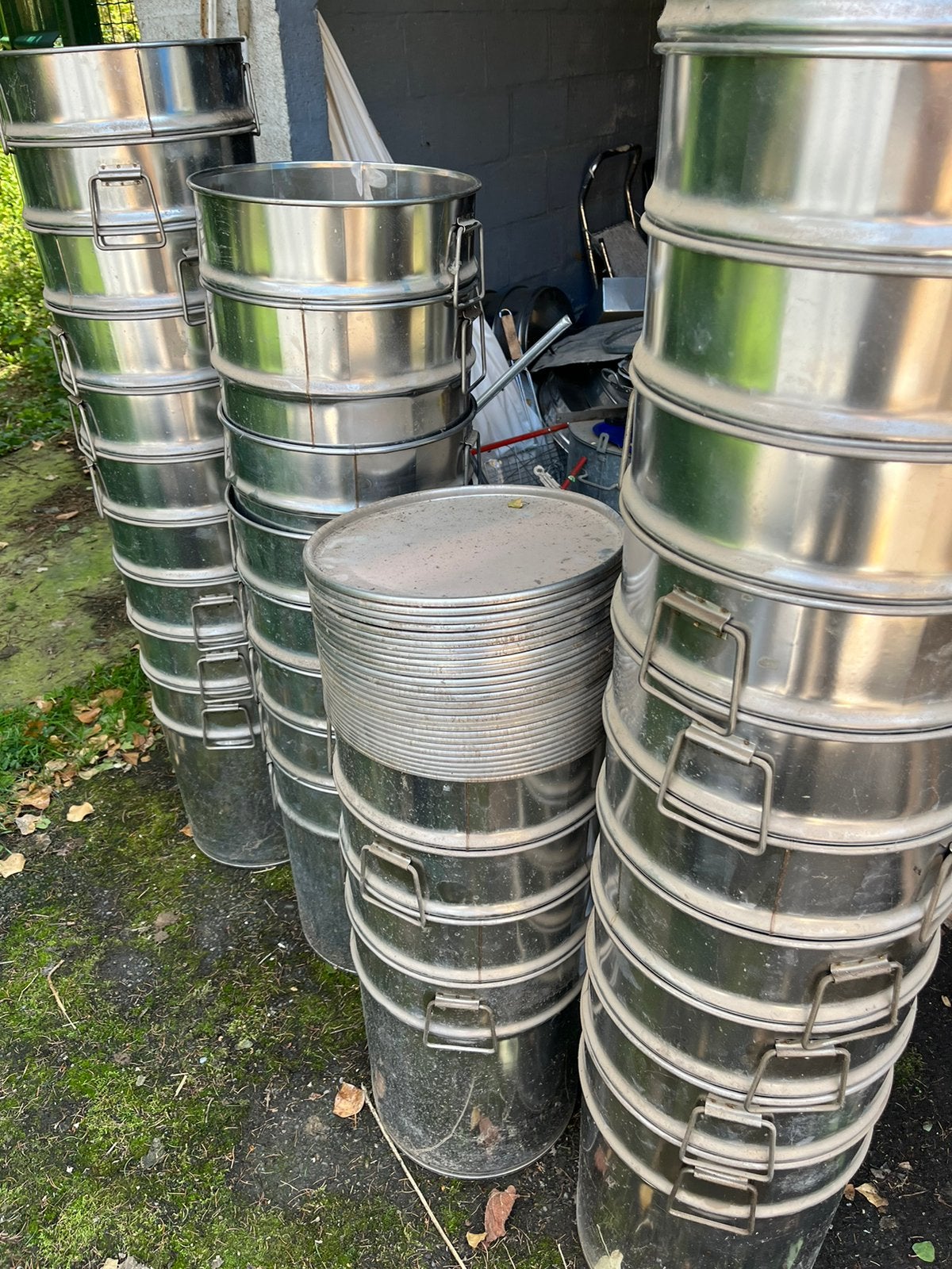 Seaux, futs en inox, Enlèvement, Comme neuf, Inox, Avec couvercle