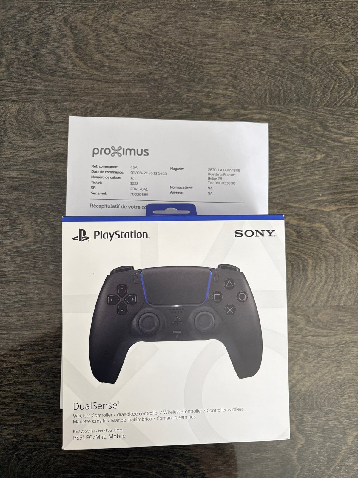 Nieuwe ps5-controller, Ophalen, Zo goed als nieuw